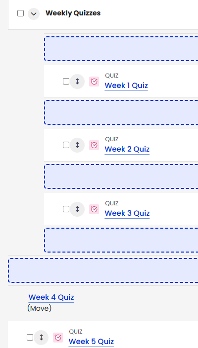 Moodle Gradebook - Move Icon Extended